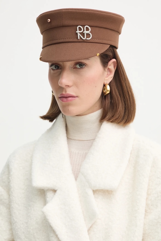 Čiapka so šiltom Ruslan Baginskiy Darčekový box hnedá KPC09.CA.PRS.SIRB