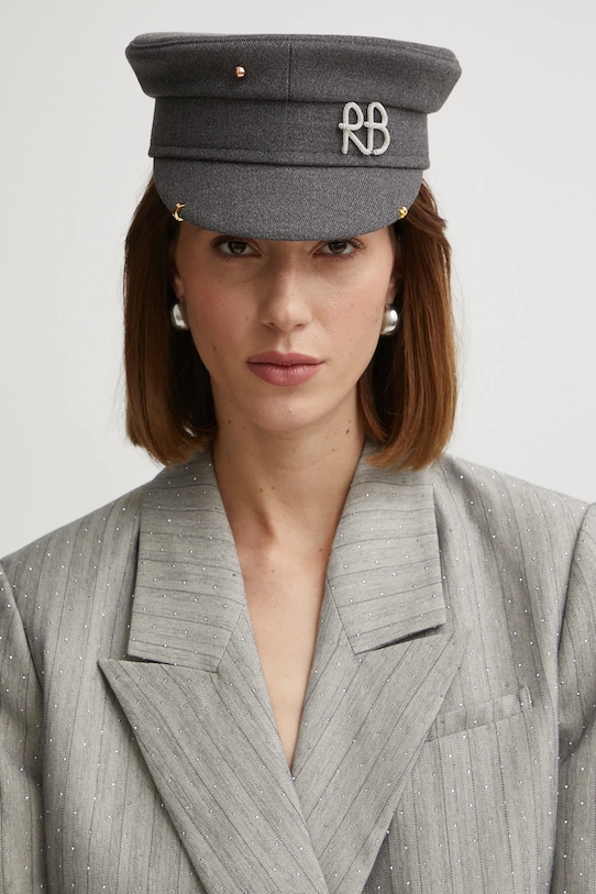 Čiapka so šiltom Ruslan Baginskiy Darčekový box sivá KPC030.CA.PRS.SIRB