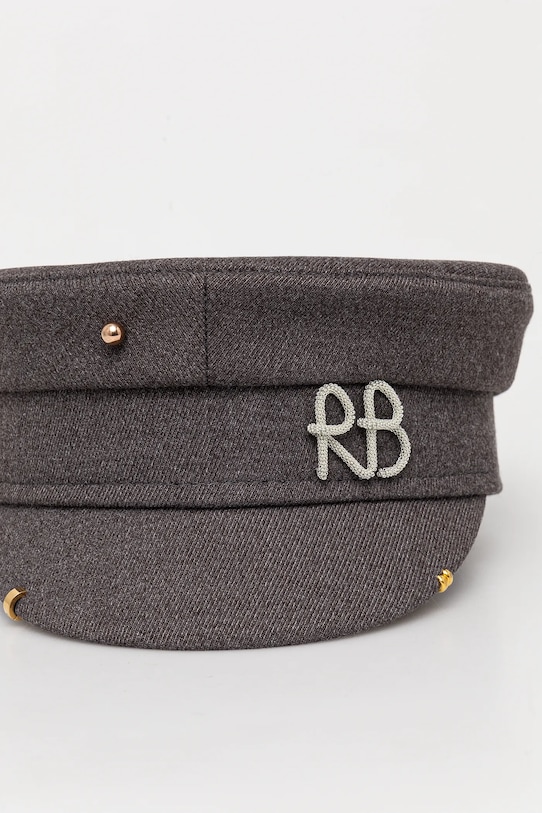 Doplnky Čiapka so šiltom Ruslan Baginskiy KPC030.CA.PRS.SIRB sivá