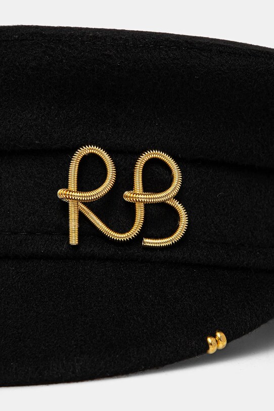 Akcesoria Ruslan Baginskiy kaszkiet wełniany KPC033.W.PRS.TMRB czarny