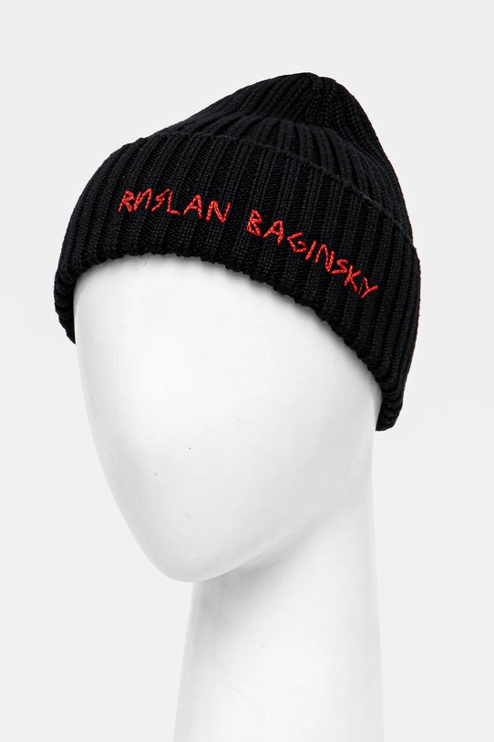 Ruslan Baginskiy czapka wełniana BN033/034.WA.RU czarny AA00