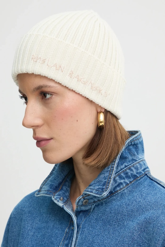 Ruslan Baginskiy berretto in lana lana beige BN035/036.WA.RU