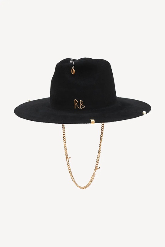 Ruslan Baginskiy kapelusz FDR033.F.PRS.CHA.GRB czarny AA00