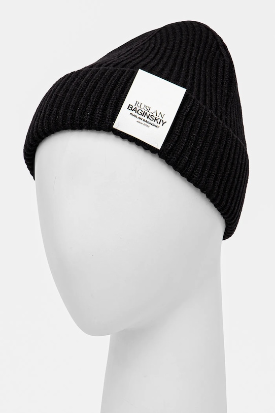 Ruslan Baginskiy caciula din amestec de lana BN033.VWNE negru AA00