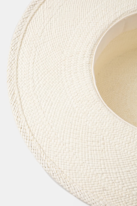 Klobouk Ruslan Baginskiy Canotier Hat CNT035.STR.PRL.2CHA.WRB bílá