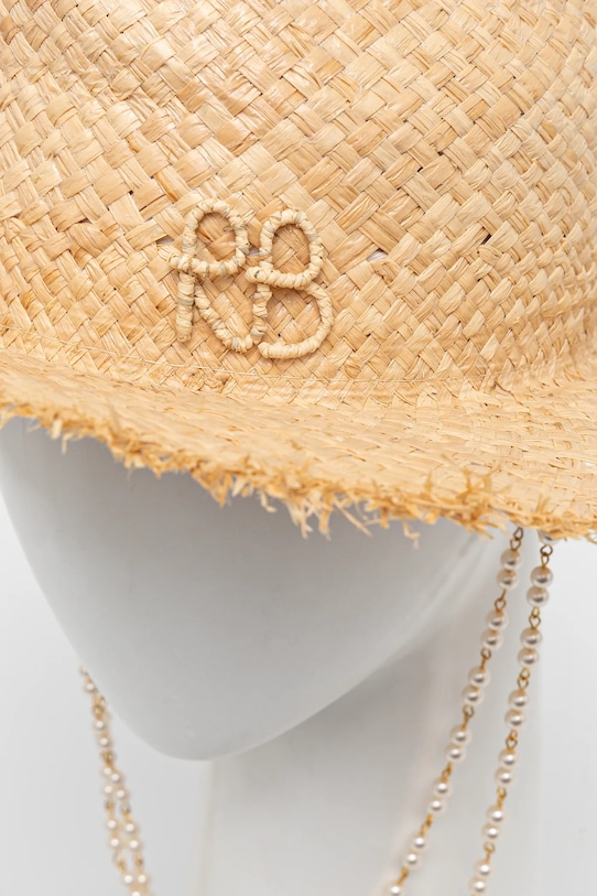 Accesorii Ruslan Baginskiy palarie 0 FDR036.STR.PRL.2CHA.SRB bej