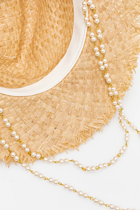 Ruslan Baginskiy palarie 0 bej FDR036.STR.PRL.2CHA.SRB