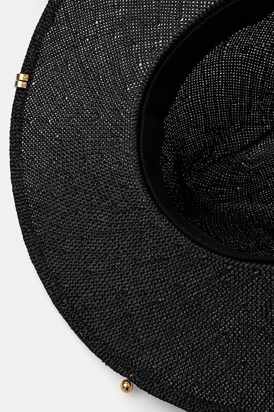 Ruslan Baginskiy pălărie Fedora Hat FDR033.SZL.PRS.CHA.SRB negru