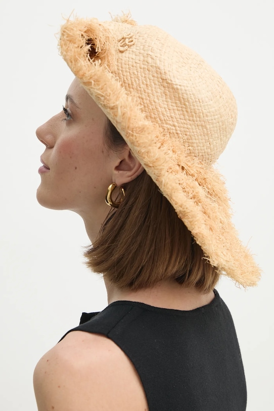 Ruslan Baginskiy kapelusz pozostałe beżowy HT036.STR.5BHR.SRB