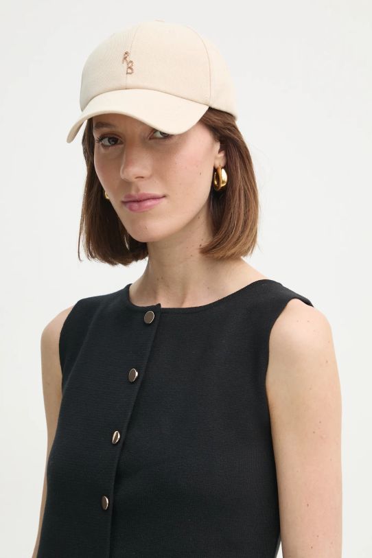 Bavlněná baseballová čepice Ruslan Baginskiy bavlna béžová BSB036/09.C