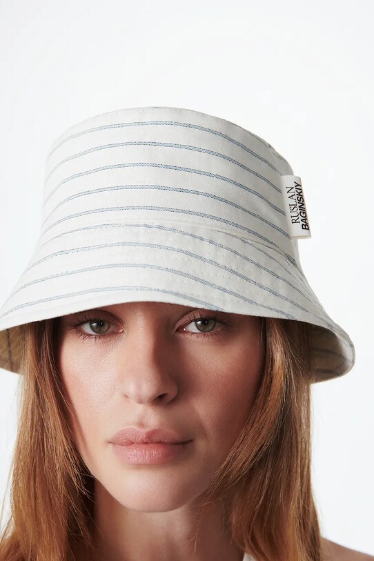 Accesorii Ruslan Baginskiy palarie din bumbac BCT035.075.C.PLS.FLT bej