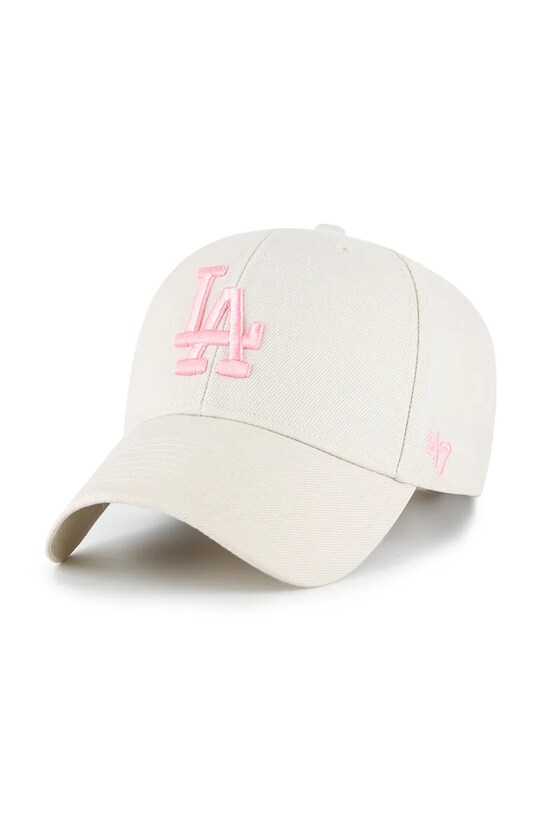 47 brand czapka z daszkiem MLB Los Angeles Dodgers pozostałe beżowy B.MVPSP12WBP.BNH