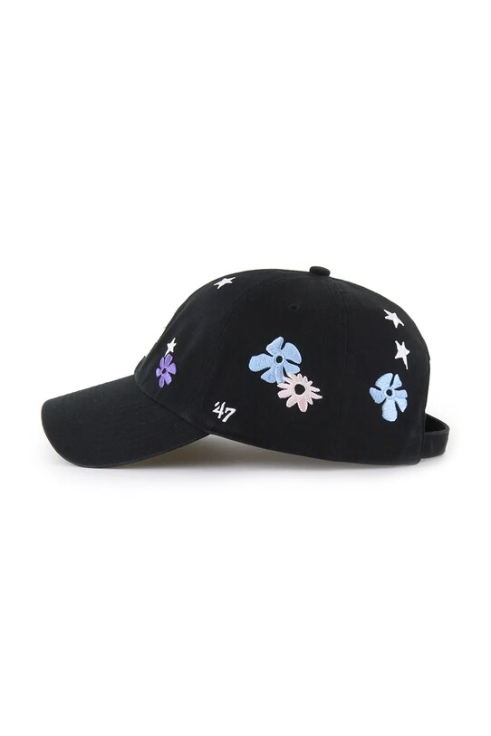 Бавовняна бейсболка 47 brand MLB Los Angeles Dodgers чорний B.FLRAC12GWS.BK