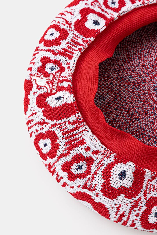 Kangol svájcisapka RETRO FLOWER piros K3750.RD608