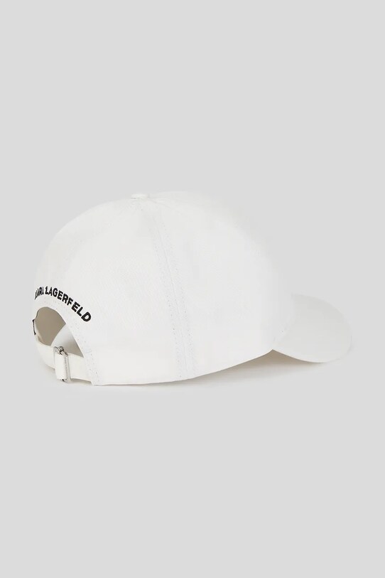 Accesorii Karl Lagerfeld șapcă de baseball din bumbac A3W33139 alb