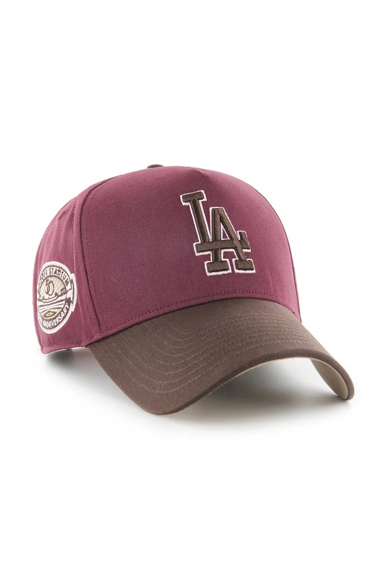 Bavlnená šiltovka 47 brand MLB Los Angeles Dodgers BCPTN.MDTTC12GWP.KM12 burgundské AA00