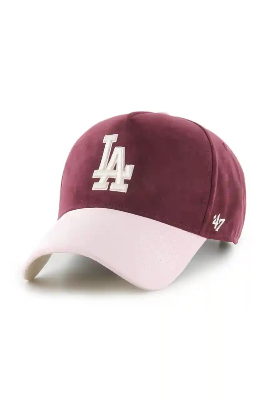 47 brand czapka z daszkiem MLB Los Angeles Dodgers pozostałe bordowy B.USMDT12USS.KM