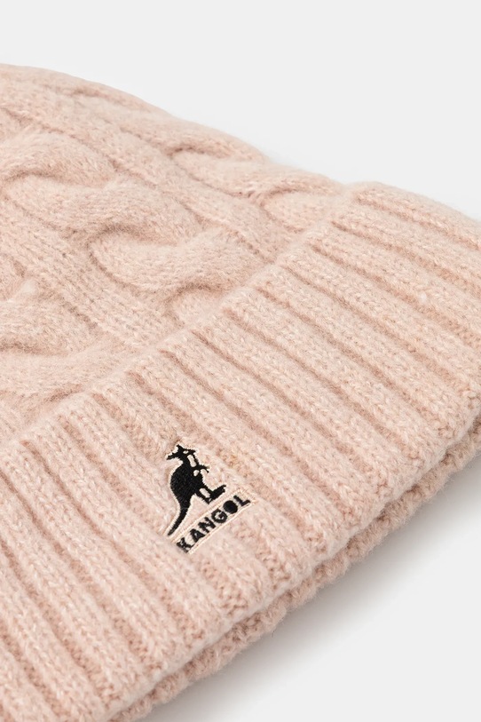 Akcesoria Kangol czapka z domieszką wełny POMPOM K4460SM.LP683 różowy