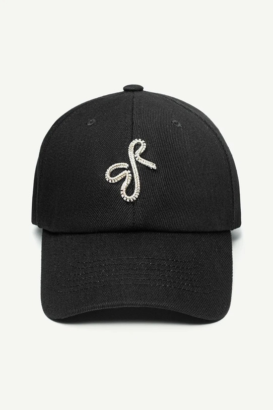 Βαμβακερό καπέλο του μπέιζμπολ Ruslan Baginskiy BSB033.C.DMD.PRB μαύρο AA00