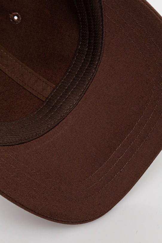 Kangol czapka z daszkiem damska bawełniana DEMURE LOGO BB K5487.BR204 brązowy