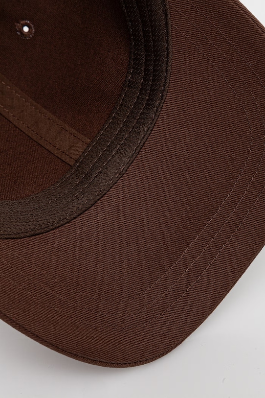 Kangol czapka z daszkiem damska bawełniana DEMURE LOGO BB K5487.BR204 brązowy