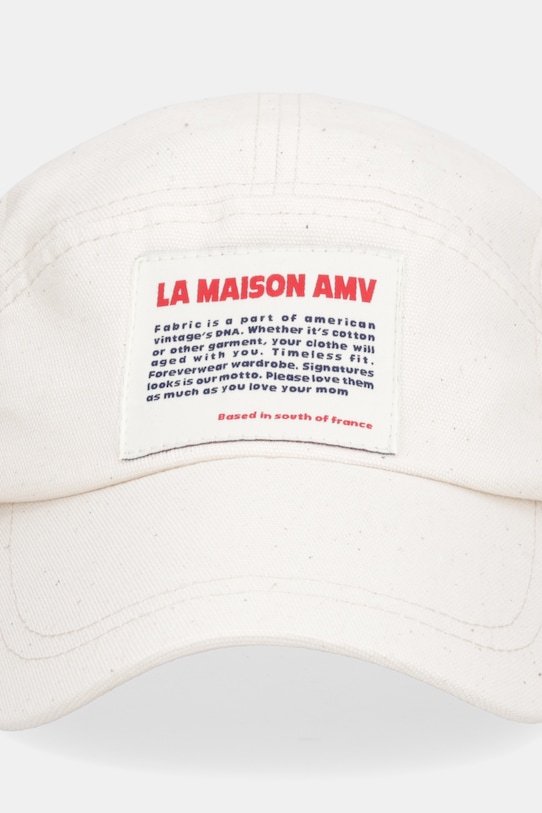 Бавовняна бейсболка American Vintage LYC24A бежевий AA00