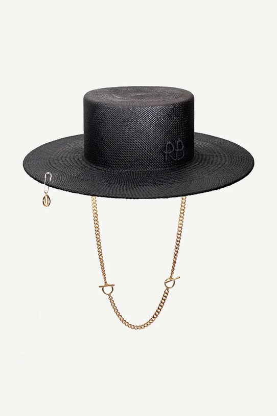 Капела Ruslan Baginskiy Canotier Hat CNT033.STR.9P.PRS.CHA.S черен AA00