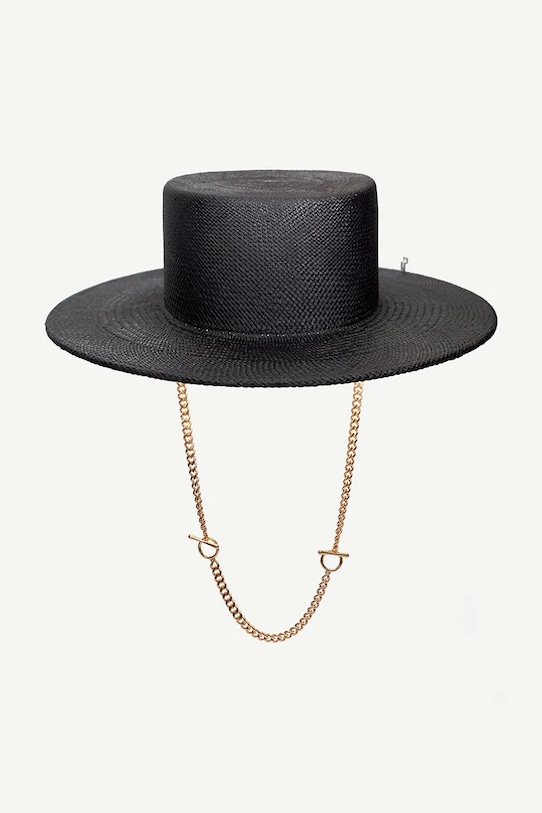 Капела Ruslan Baginskiy Canotier Hat черен CNT033.STR.9P.PRS.CHA.S