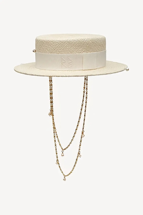 Klobúk Ruslan Baginskiy Boater Hat CNT035.STR.PRS.2CHA biela AA00