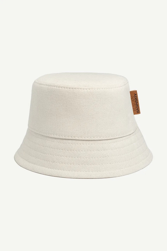 Ruslan Baginskiy kapelusz bawełniany Ruslan Baginskiy Logo Patch Bucket Hat beżowy BCT035.C.FLTL