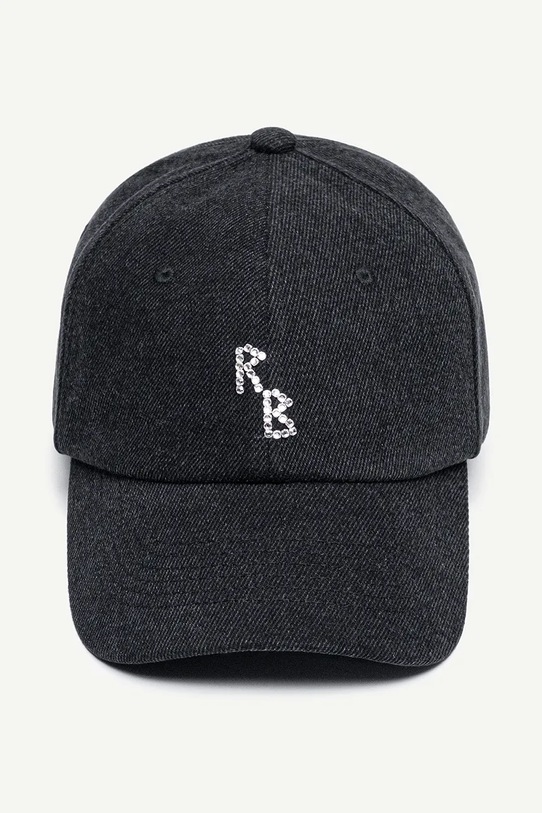 Ruslan Baginskiy czapka z daszkiem jeansowa BSB033.C.JNS.DMD czarny AA00