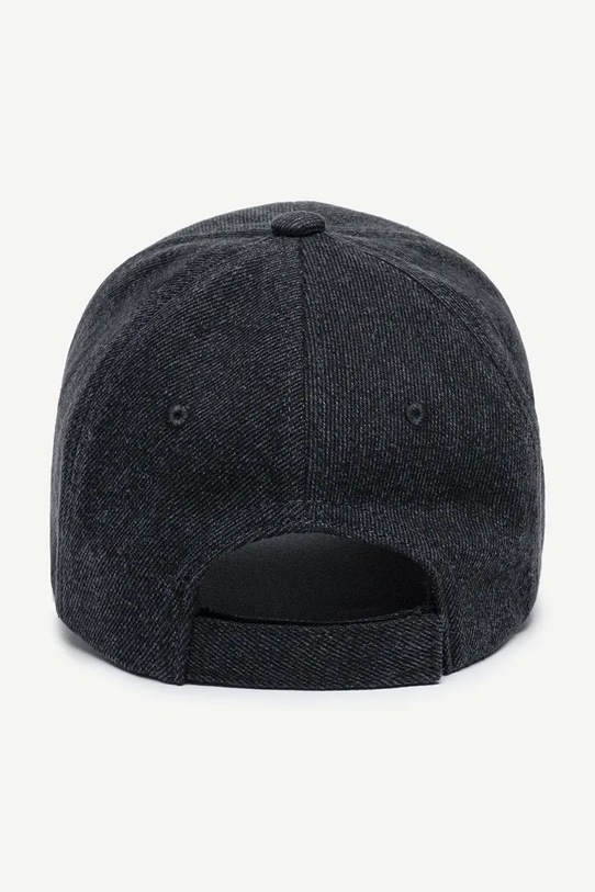 Ruslan Baginskiy czapka z daszkiem jeansowa czarny BSB033.C.JNS.DMD