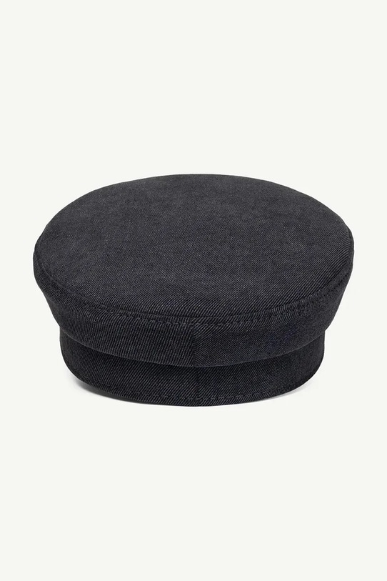 RUSLAN BAGINSKIY czapka damska jeansowa Distressed Denim Baker Boy Cap czarny KPC033.C.JNS.PRV.JNSRB