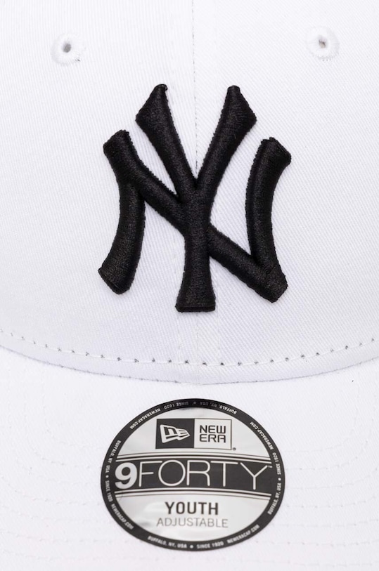 New Era șapcă din bumbac pentru copii NEW YORK YANKEES 12745556 alb AA00