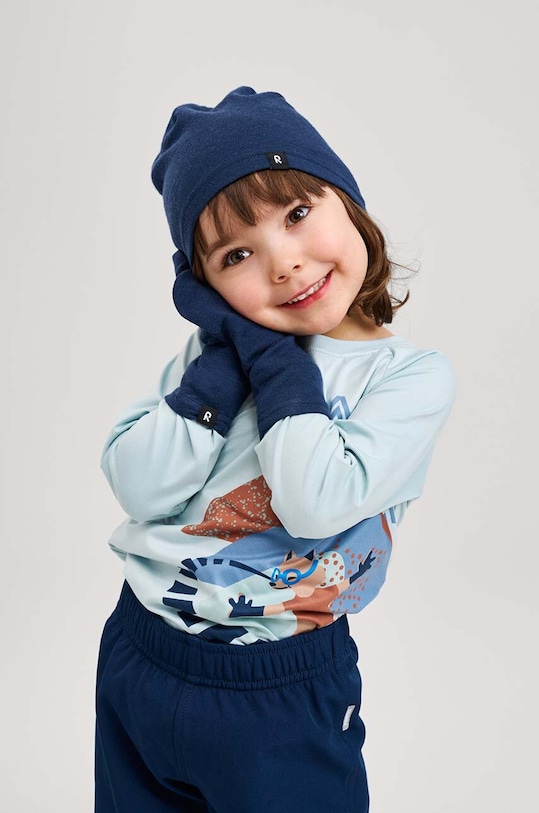 Reima șapcă de lână pentru copii Dimma uni bleumarin 5300013C