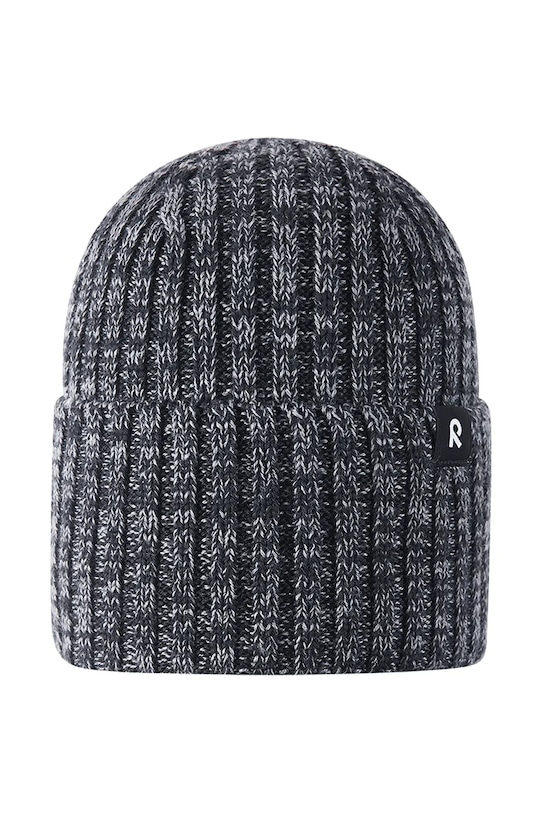 Reima czapka z dodatkiem wełny dziecięca Villaisa średniej grubości czarny 5300282B.99KK