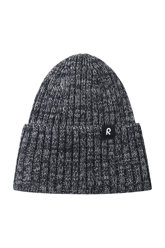 Reima czapka z dodatkiem wełny dziecięca Villaisa 5300282B.99KK czarny AA00