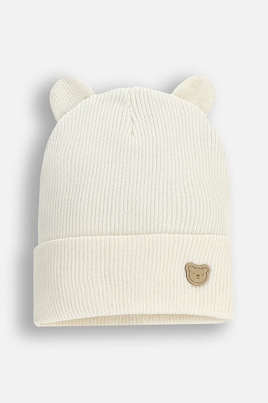 Детская шапка Coccodrillo аппликация бежевый XCX364302BAC
