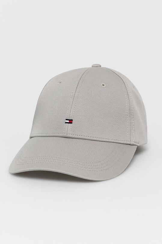 Кепка Tommy Hilfiger хлопок серый E367895041