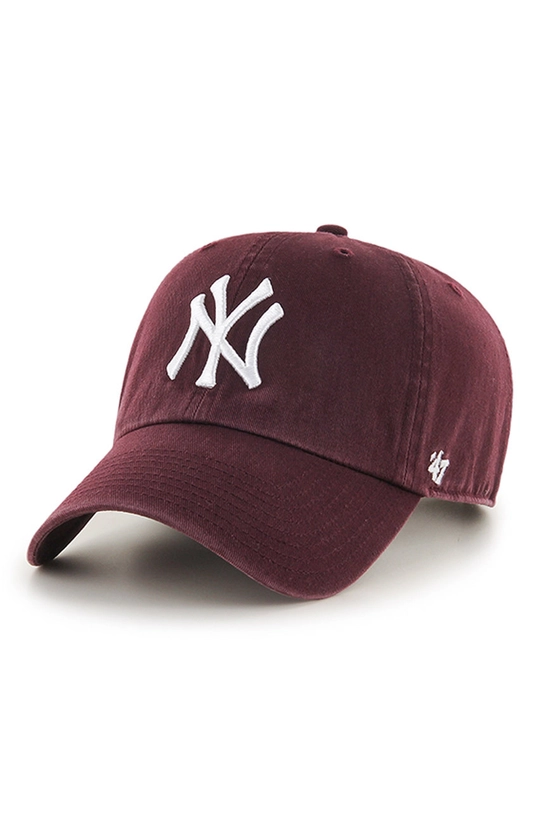 47 brand - Καπέλο MLB New York Yankees μπορντό B.RGW17GWS.KM