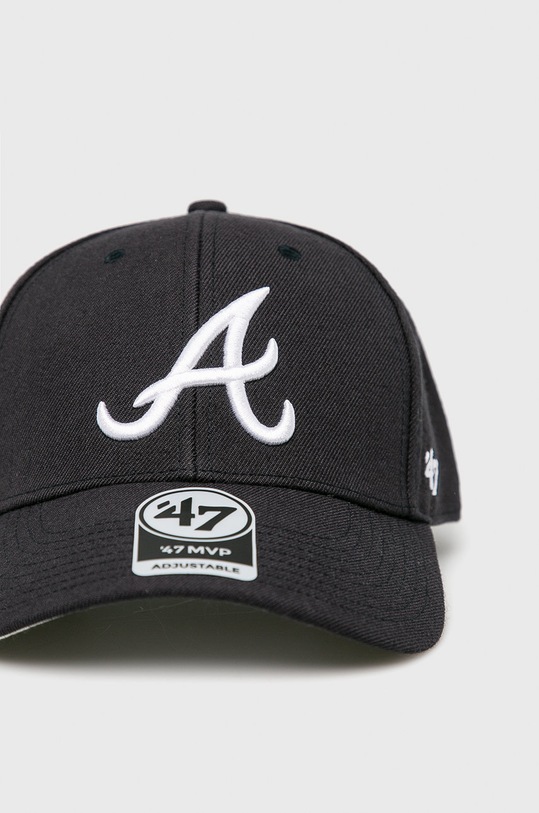 Αξεσουάρ 47 brand - Καπέλο Atlanta Braves B.MVP01WBV.RA μαύρο
