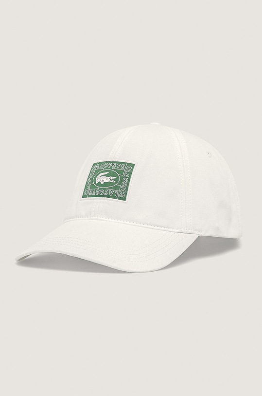 Lacoste - Čepice bavlna bílá RK4710