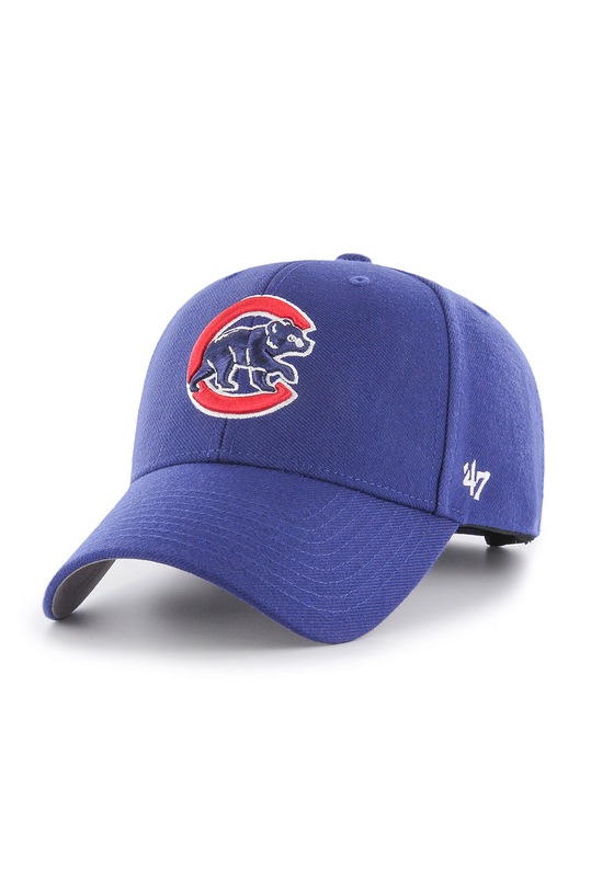 Čiapka 47 brand MLB Chicago Cubs s prímesou vlny tmavomodrá B.MVP05WBV.DLA