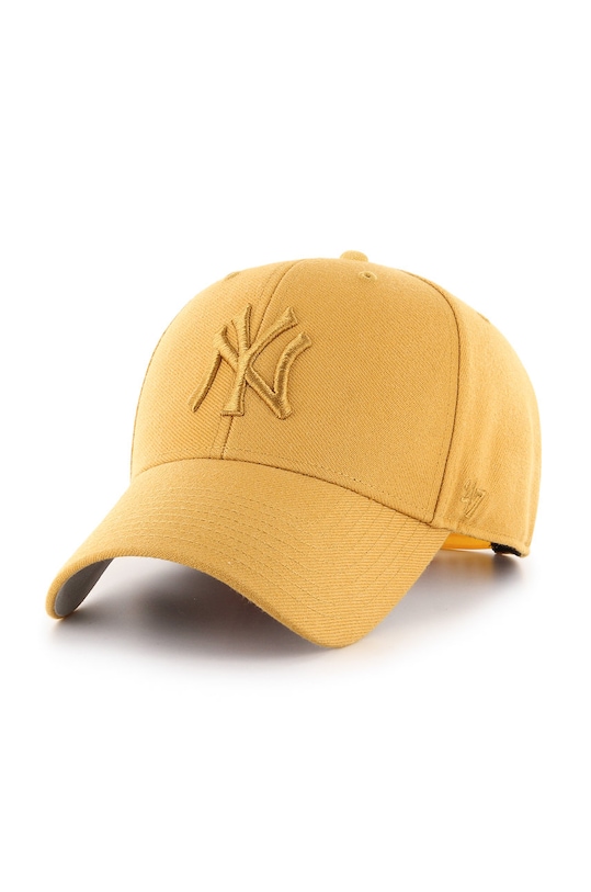 47 brand Czapka MLB New York Yankees z domieszką wełny żółty B.MVPSP17WBP.WEA