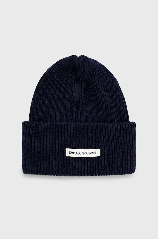 Emporio Armani Czapka 627922.CC992.NOS wełna granatowy 627922.CC992.NOS