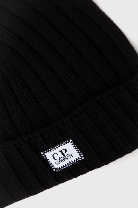 Akcesoria C.P. Company Czapka wełniana 11CMAC120A005509A czarny