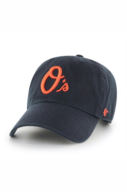 47brand șapcă Baltimore Orioles bumbac negru B.RGW03GWS.BKO