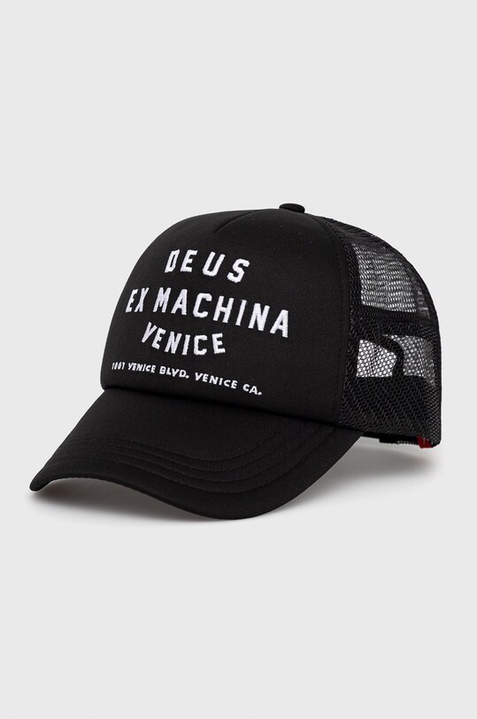 Čepice Deus Ex Machina nášivka černá DMA47620