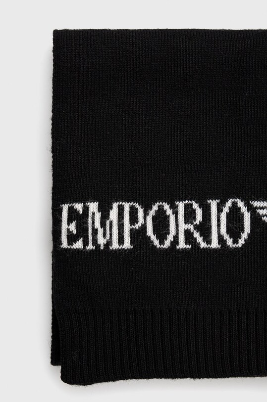 Emporio Armani caciula si esarfa din amestec de lana negru 628005.CC983.NOS