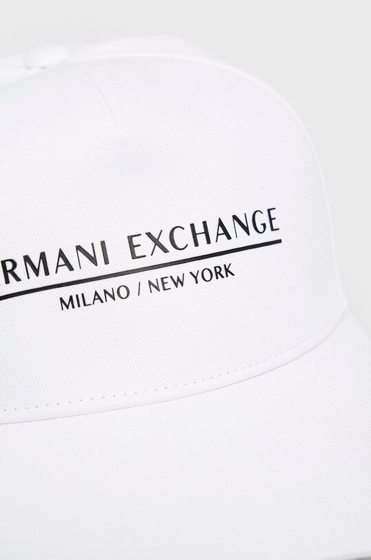 Armani Exchange czapka bawełniana 954202.CC150.NOS biały AA00